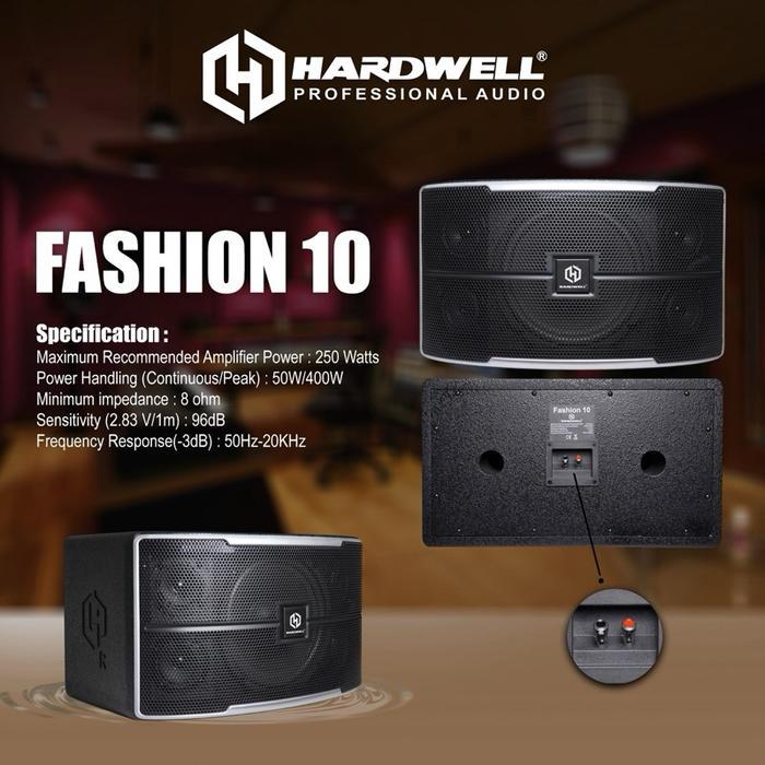 Speaker Passive / Speaker Pasif 10 Inch Hardwell Fashion 10 Original (Sepasang)