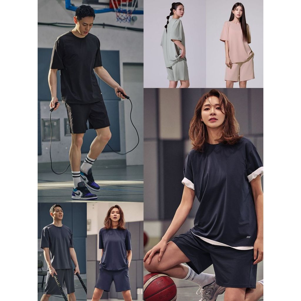 Celana Pendek Unisex Bahan Stretchy & Sporty | Unisex Cooling Dry Stretch Half Pants - STL-9690