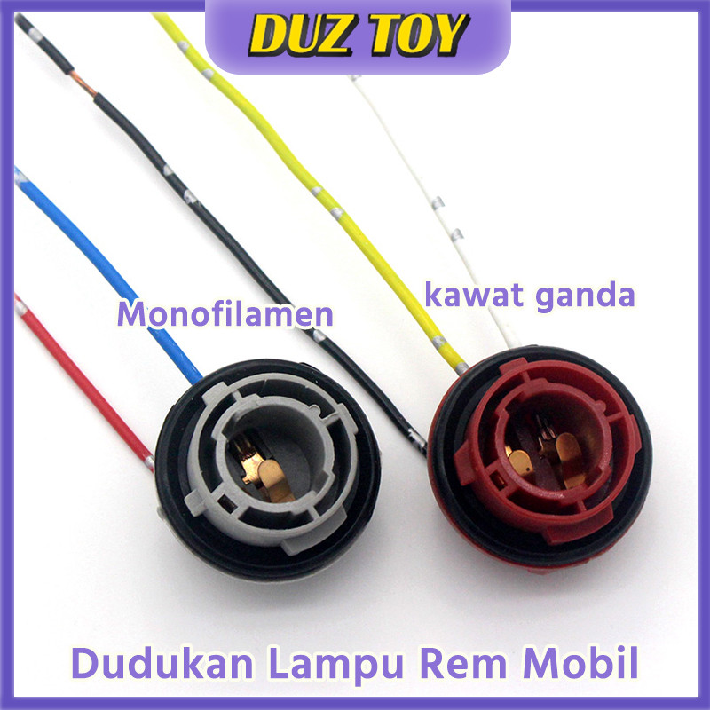 Soket Lampu Sein Mobil Fitting Bohlam Rem Sen Kaki 2 Kaki 3 1156 / 1157 / T10 / T13 / T15 Adapter So