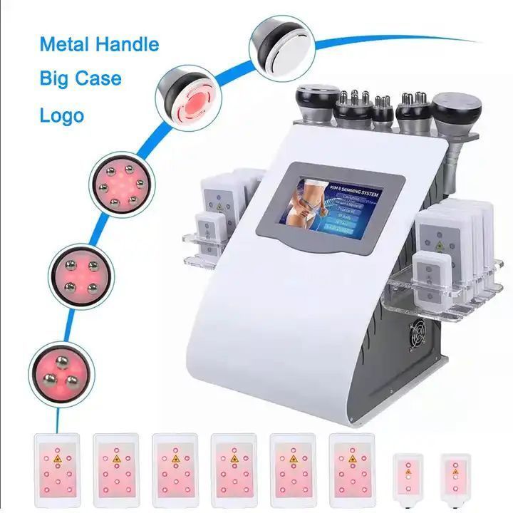 80k rf cavitation RF 6 in 1 Alat burn fat machine rf wajah slimming 40k radio frequency lipo laser c