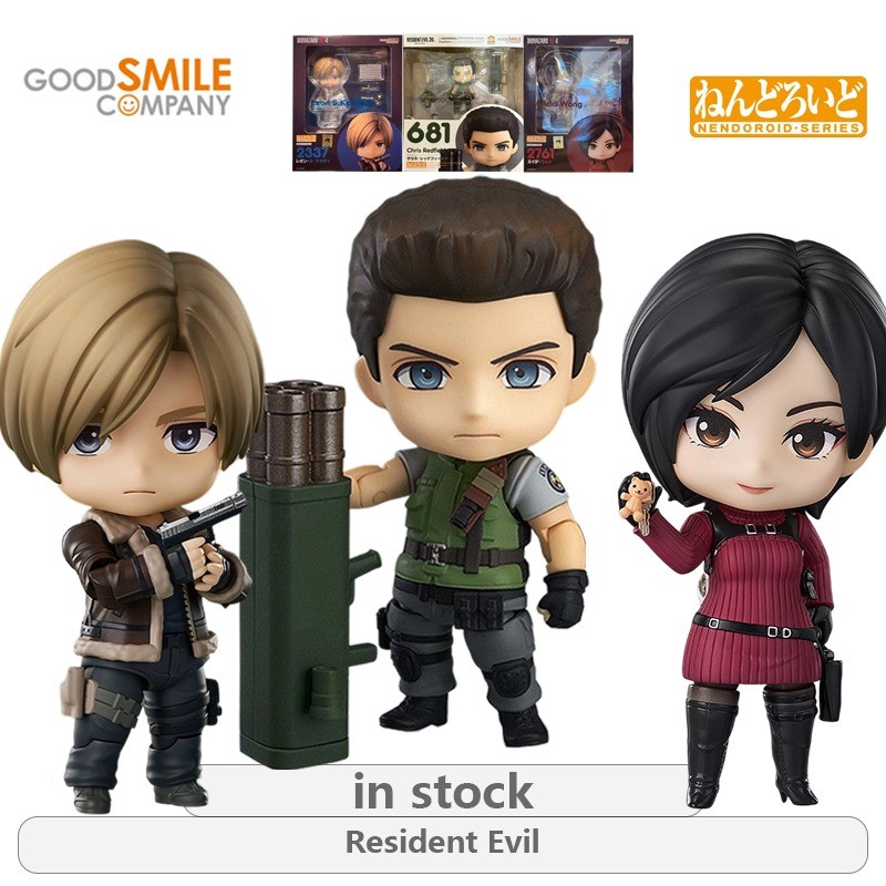 GSC Original Nendoroid Series Chris RedfieldAda WangLeon Scott Kennedy Anime Action Figure Model Toy