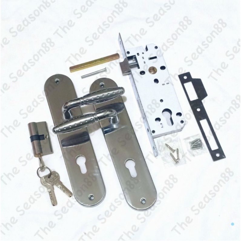 (Giantyy) Kunci Pintu Set Gagang Bulat Kecil Besar - Gagang Pintu Rumah