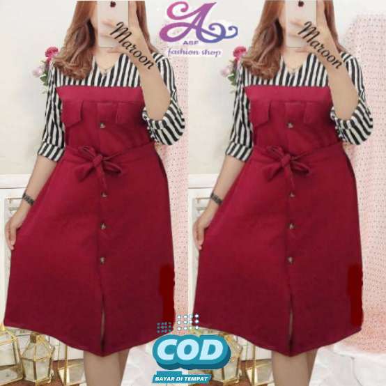 Baju Dres Wanita Bahan Crinkle Airflow Premium