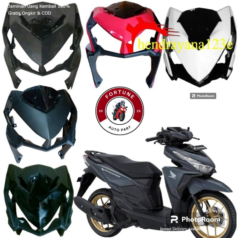 cover body sayap tameng dasi garnis lampu depan paket Vario 125 150 LED 2015 2016 2017
