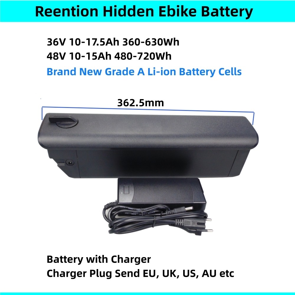Reention Rhino Ebike Battery 48v 10Ah 104Ah 14Ah 36V 104Ah 175Ah for Ride 1Up 700 Himo C26 Max Jeep 