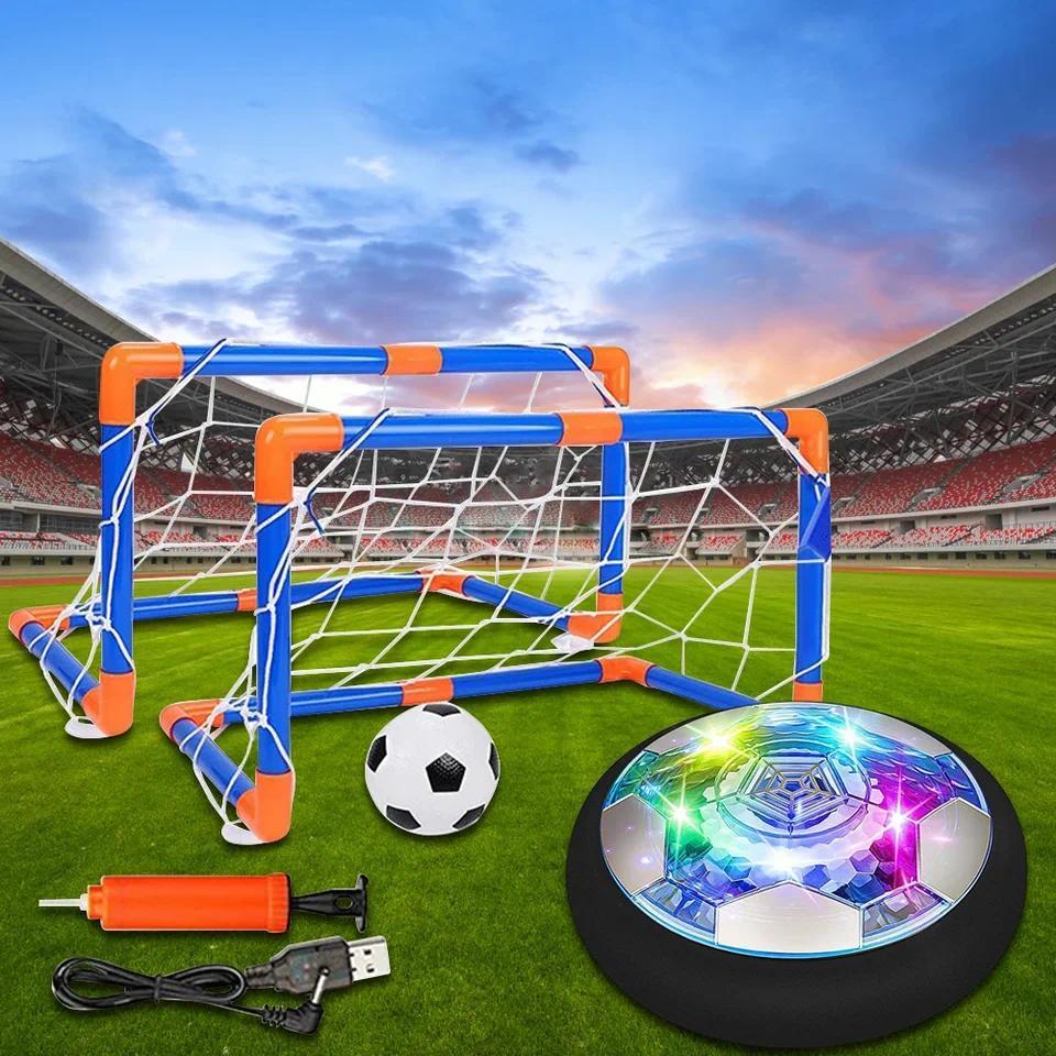 Air Power Hover Ball with LED Light and Foam Bumper Indoor Outdoor Toys Air Floating Soccer Ball Hov