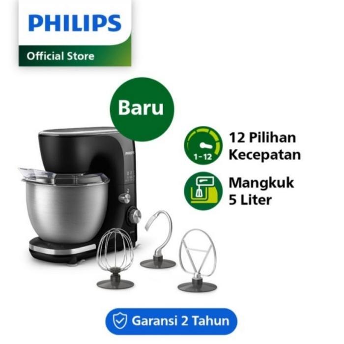 Stand Mixer Philips HR 7922 Mixer Com HR7922/90 - Kapasitas 5 Liter