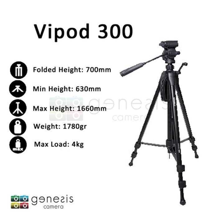 Excell Vipod 300 Tripod DSLR Compact Camera Handycam Video