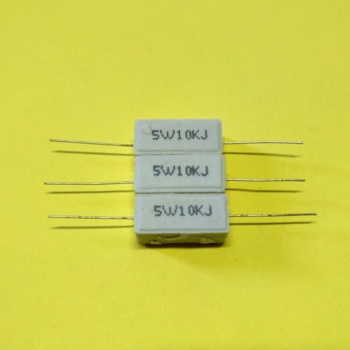 RESISTOR 10K 5W 10KOHM 5W Resistor 5w 10K RESISTOR KAPUR 5W 10K
