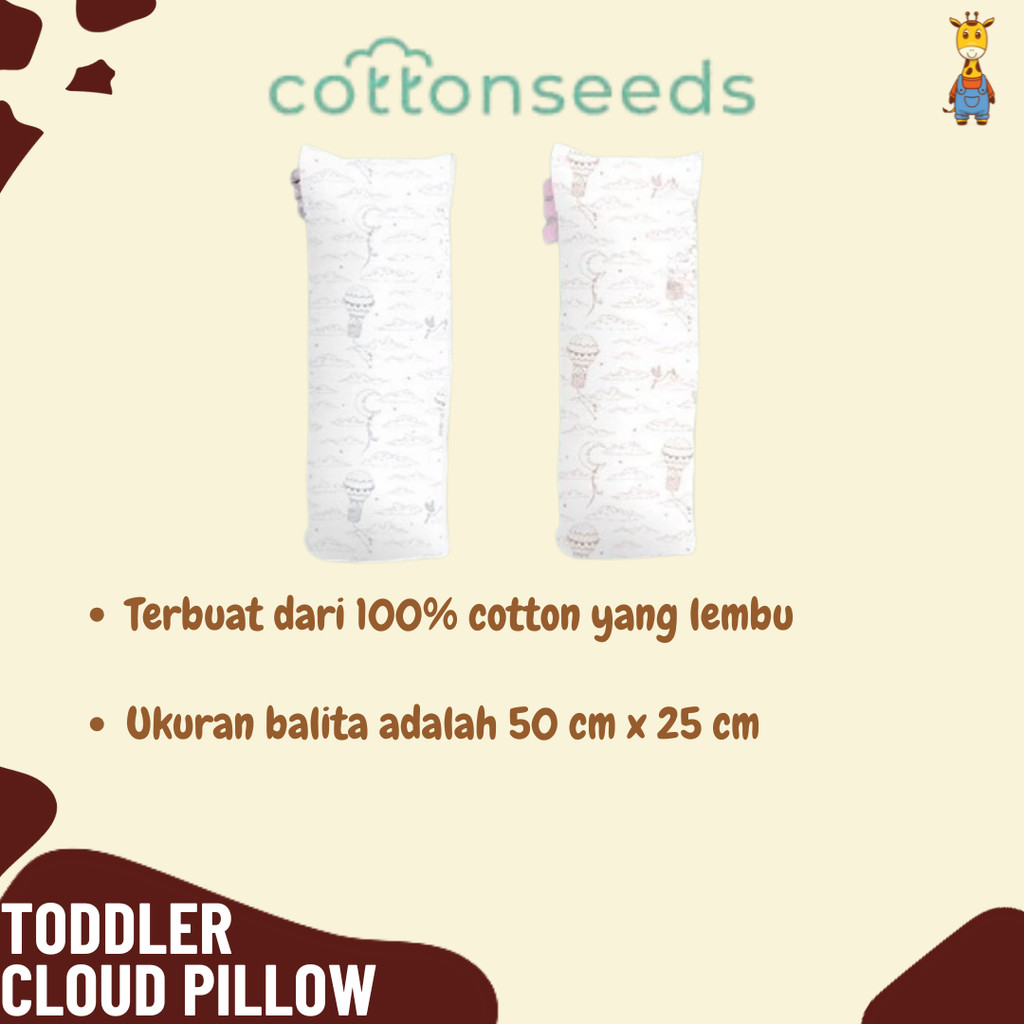 Cottonseeds Toddler Cloud Pillow - Bantal Bayi