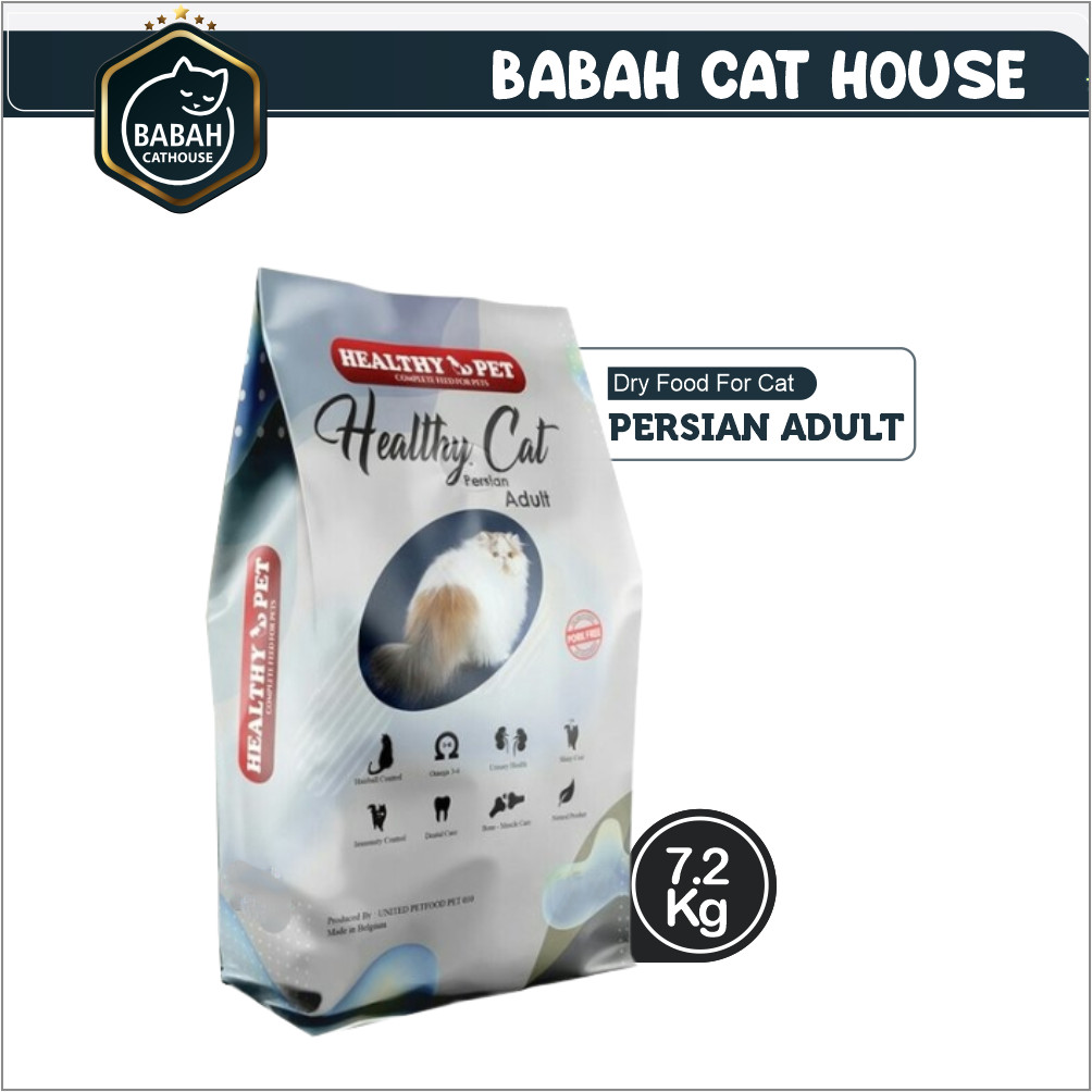 7,2kg HEALTHY CAT PERSIAN ADULT dry food makanan kucing persia dewasa heallthy pet rc royal care can