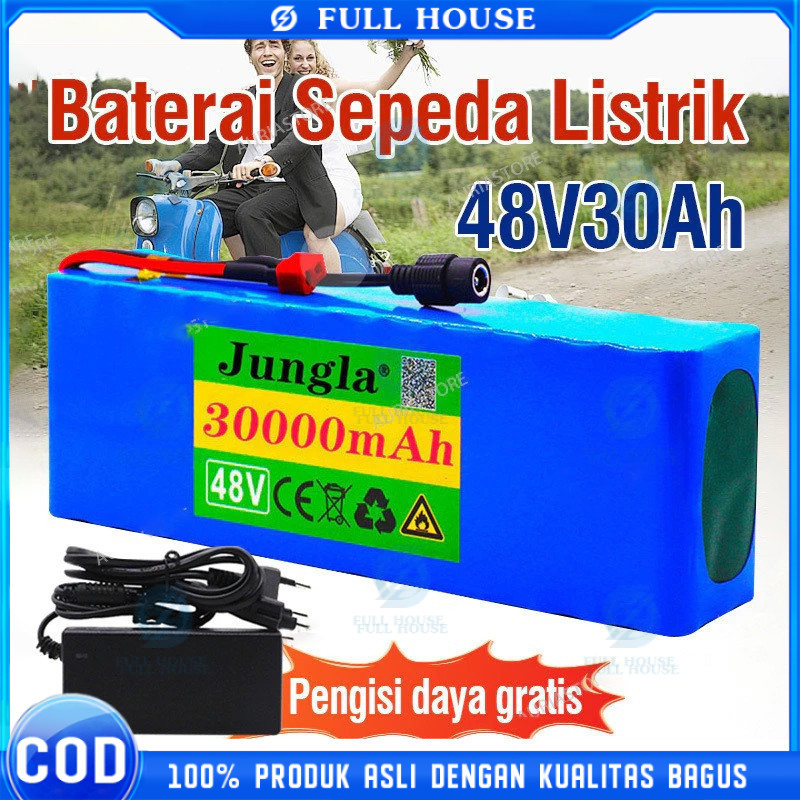 Full House UPS 48V 30Ah Lithium-ion Battery Free Charger 48V 30Ah 1000W 13S3P Battery 54.6V Lithium-