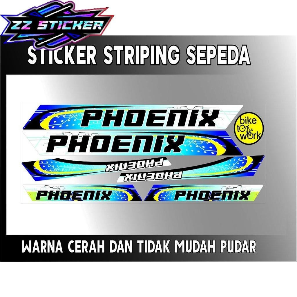STRIPING VARIASI SEPEDA PHOENIX STIKER BIKE