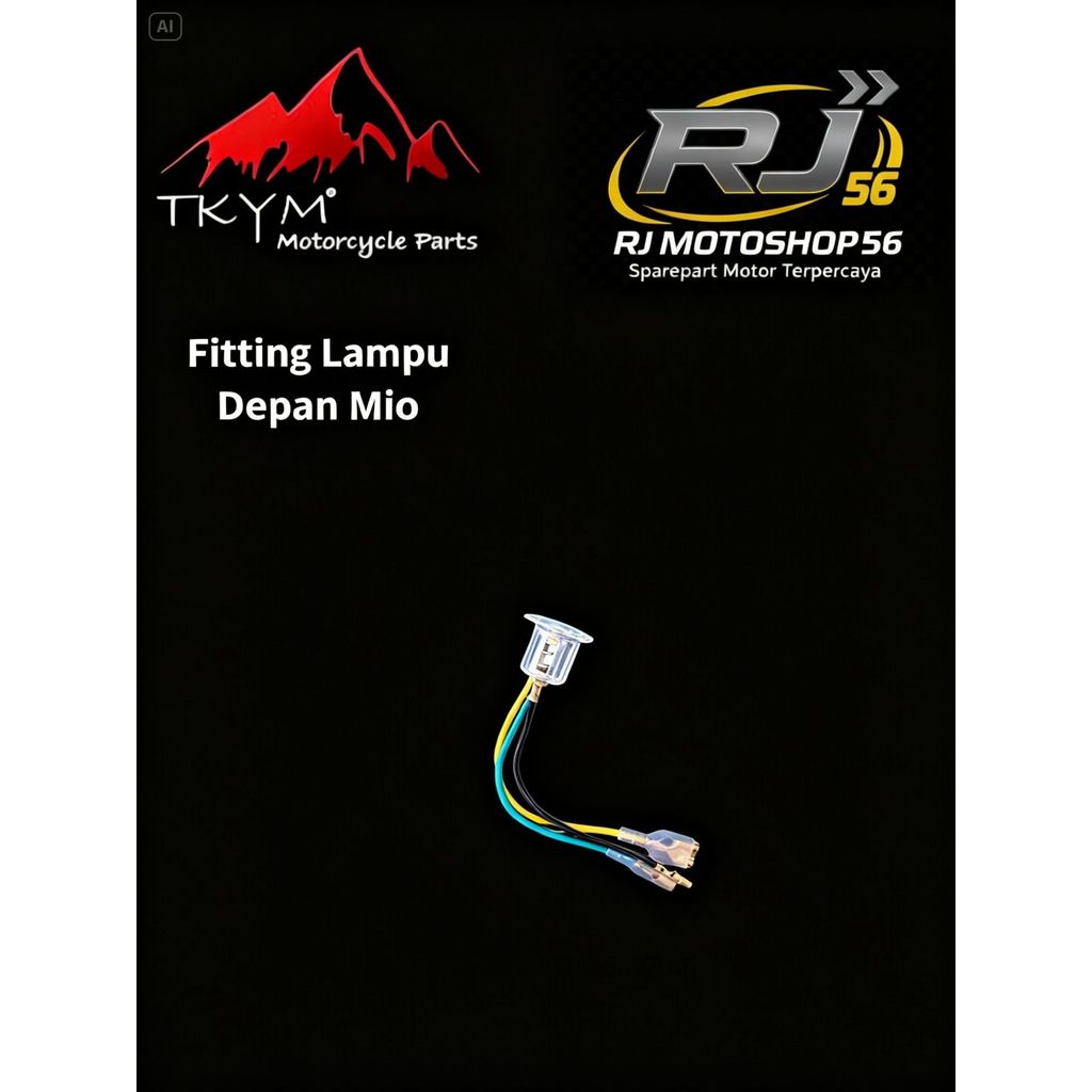fiting lampu depan mio