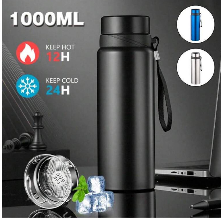 Ayumi Shop - Termos air panas 1 liter Stainless Steel tumbler stainless  thermos air panas tahan lam