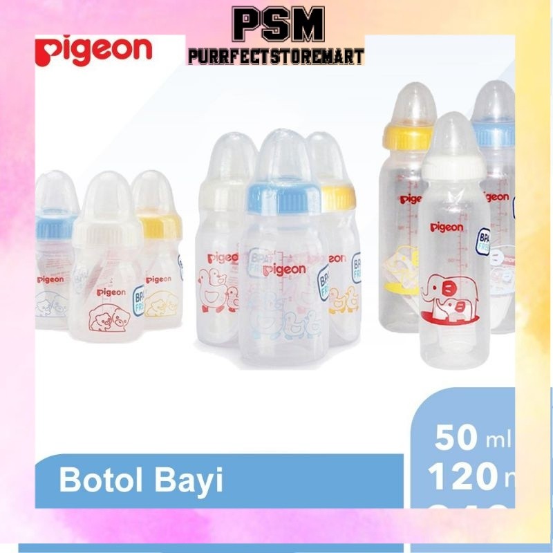Pigeon Botol Susu Bayi Assorted Standard | Dot Nipple Original Pigeon