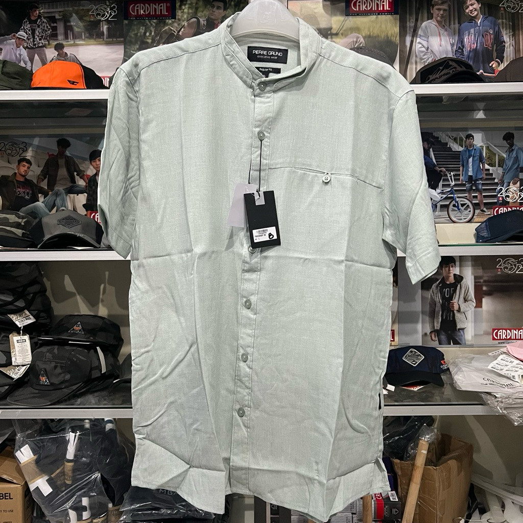SETRAMALL    Baju Koko Pierre Gruno Original / Kemeja Koko Lengan Pendek
