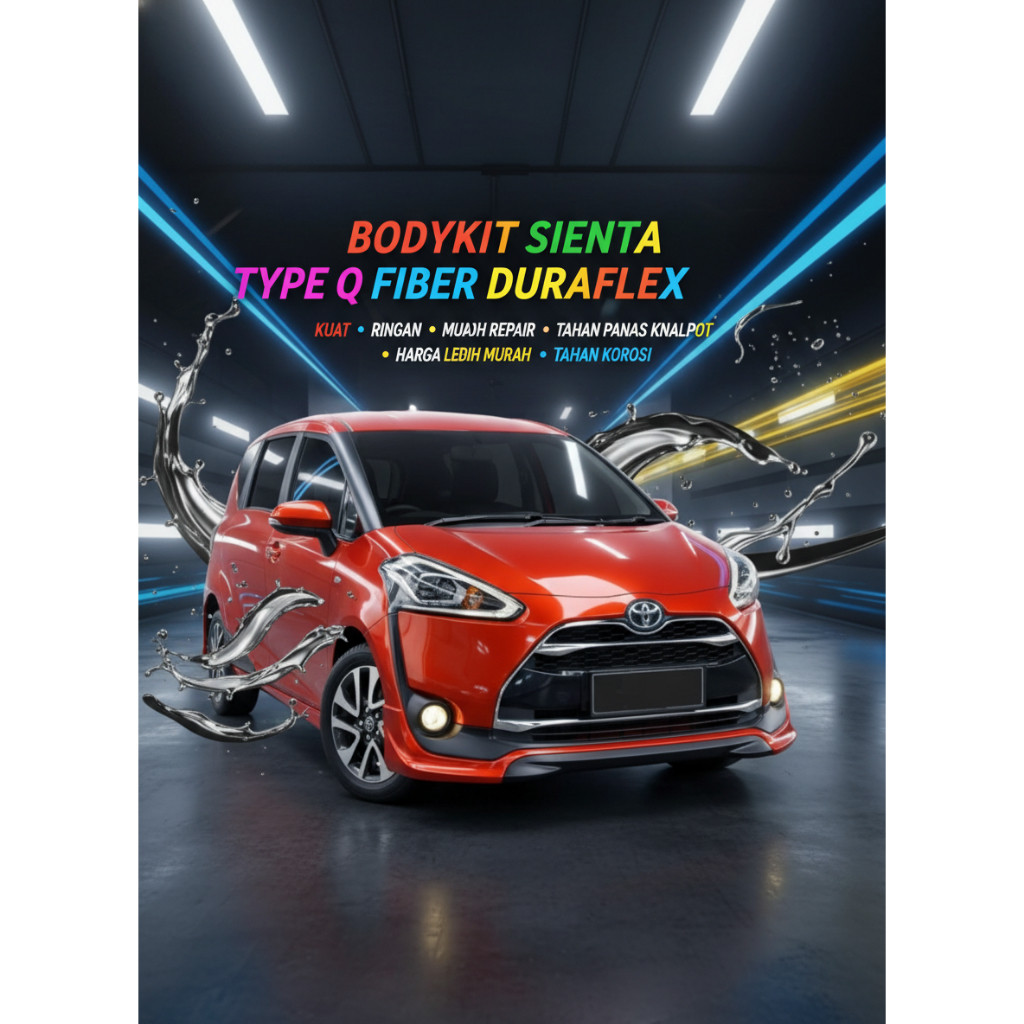 cicilan 0% bodykit sienta type Q bodikit sienta bodykit toyota sienta Q bodikit