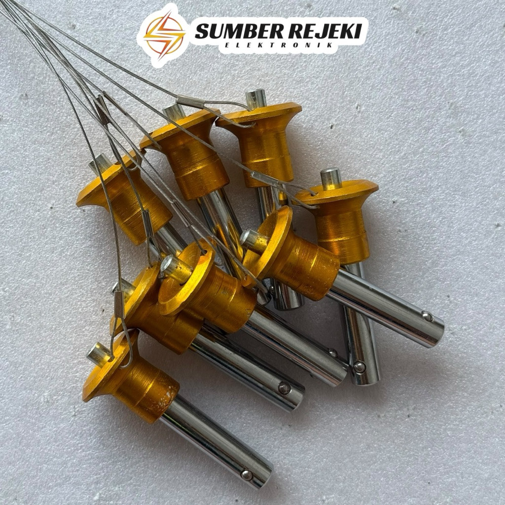 Pinlok Line Array 10MM Besi High Quality Warna Gold