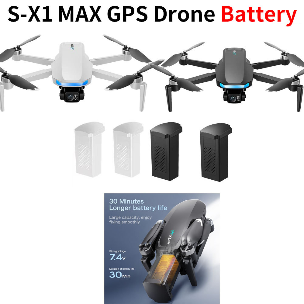 S-X1 MAX GPS Drone Battery 7.4V 1600mAh Battery for SX1 MAX GPS Drone Parts