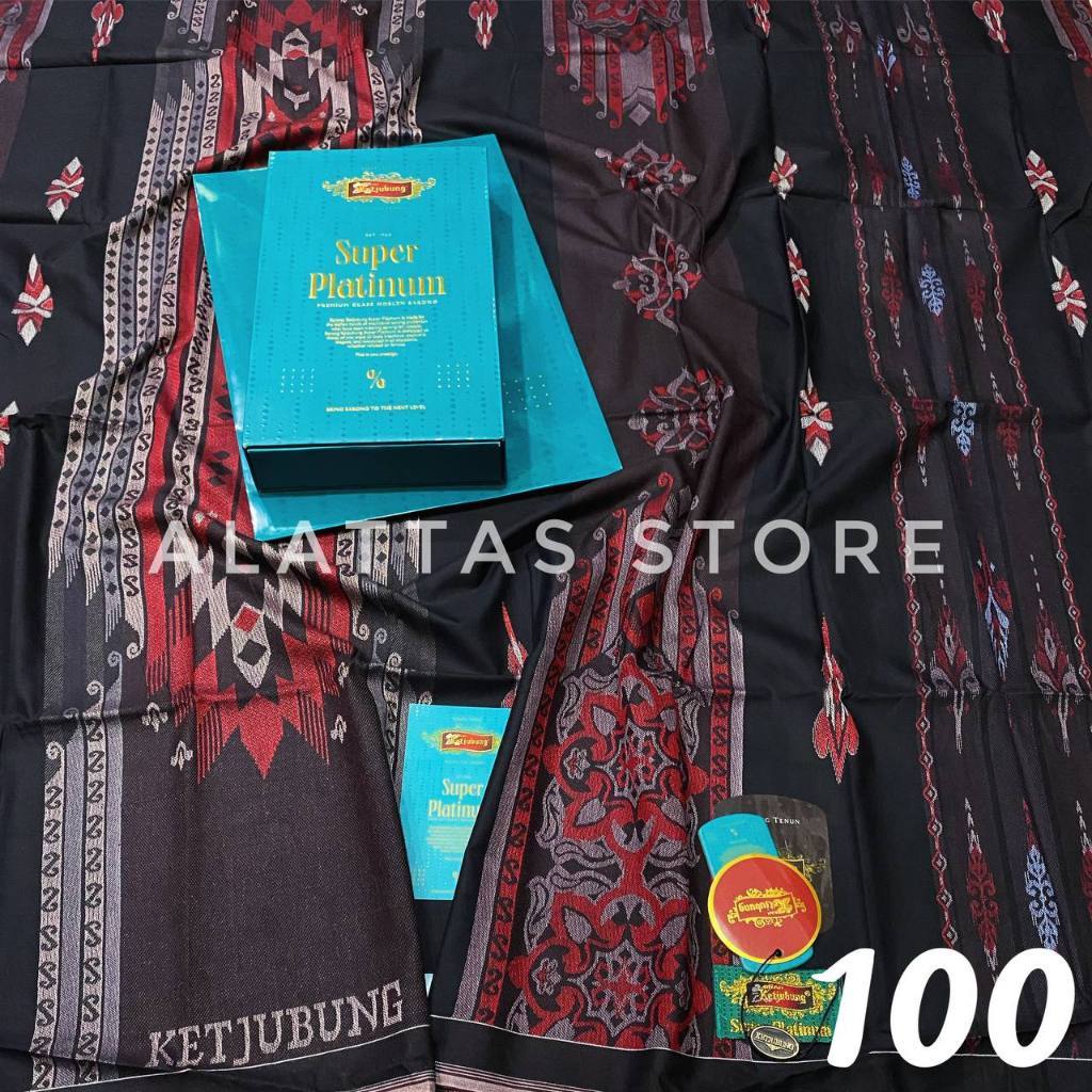 SARUNG KETJUBUNG PLATINUM GOLD ORIGINAL. // SARUNG Ketjubung Super Platinum 100% Ori//Sarung kecubun