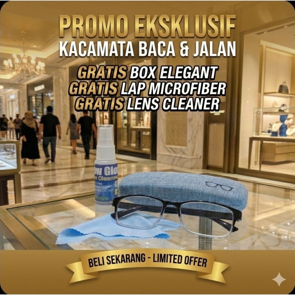 kaca mata baca dan jalan pria wanita / kaca mata baca jauh dekat untuk pria / kacamata baca 2 fungsi