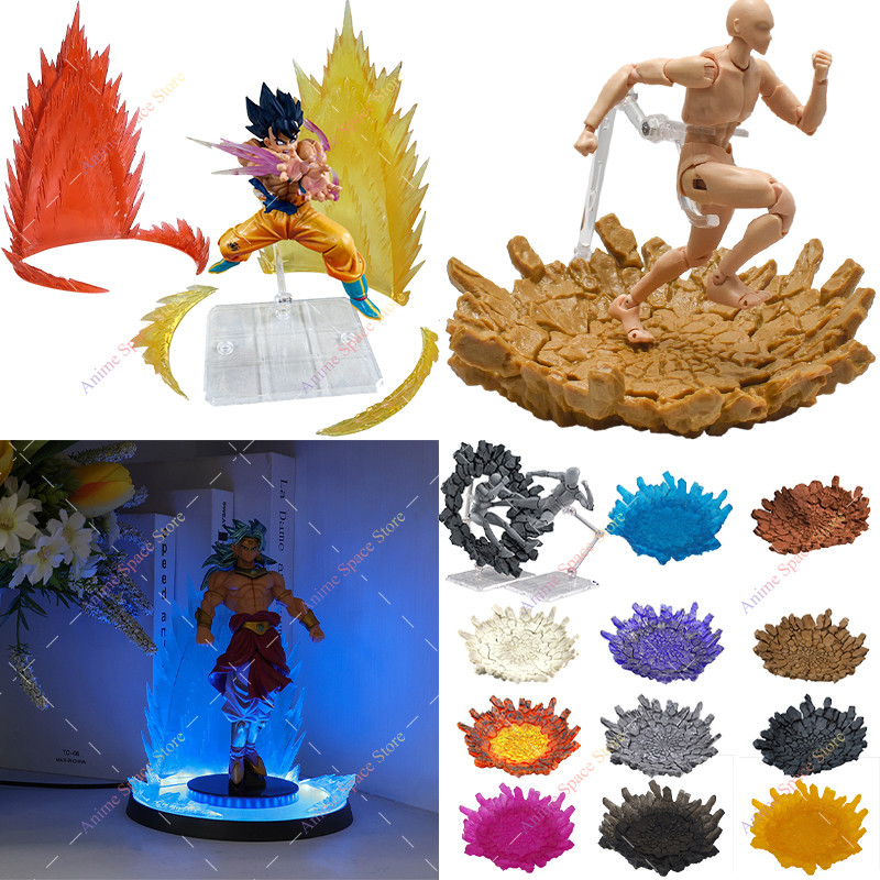 Anime Model Ground Fissure Explosion Platform Lightning Impact Effect Bracket Y splay Stand Accessor