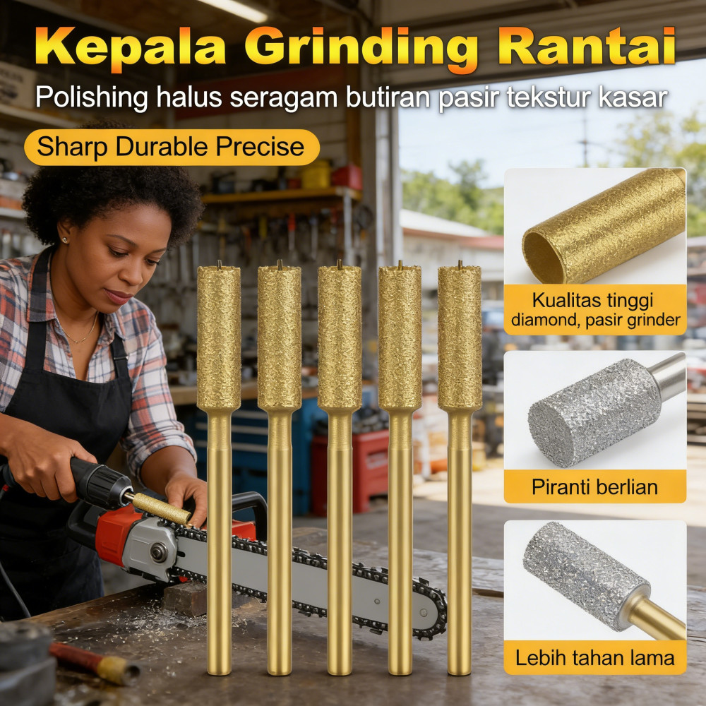 Rantai gergaji Kepala Kepala gerinda Rantai gergaji carborundum listrik