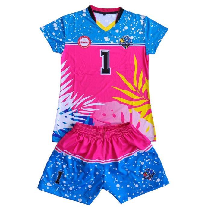 JERSEY KAOS VOLLY VOLI PROLIGA FULL PRINTING BAJU VOLLY CEWE MIZUNO - 1, M