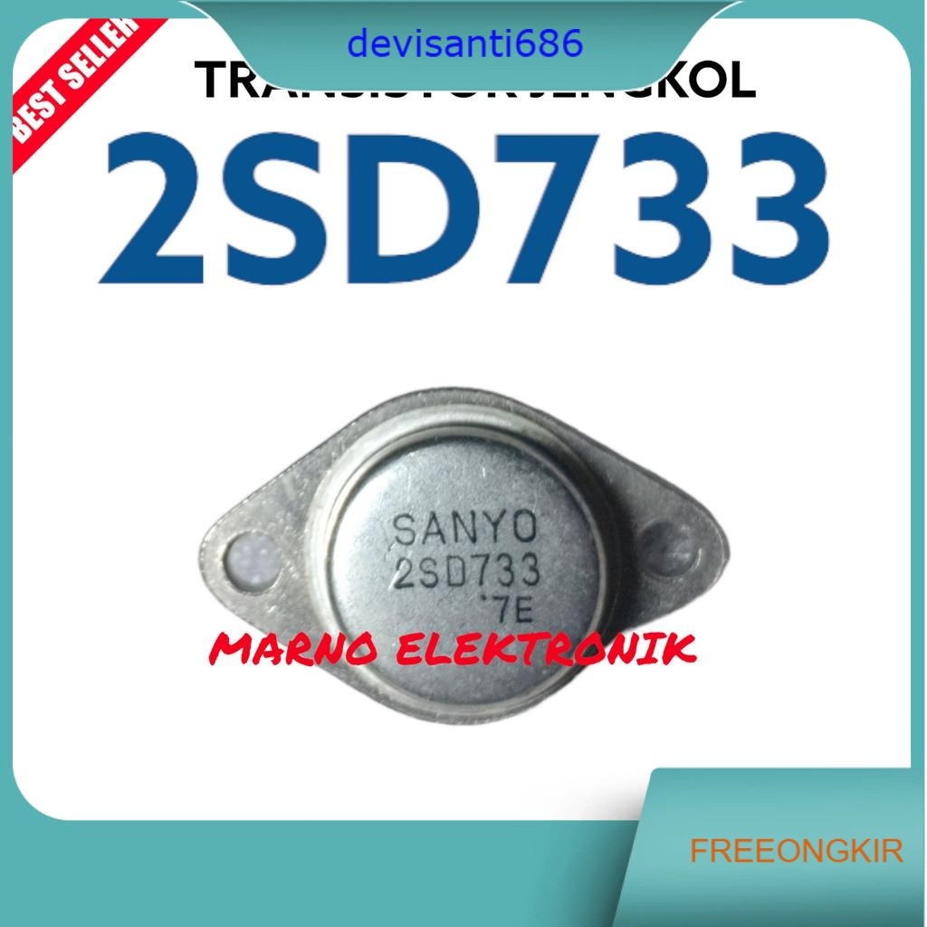 Transistor Tr Jengkol 2SD733 D 733 D733 Asli Ori Original