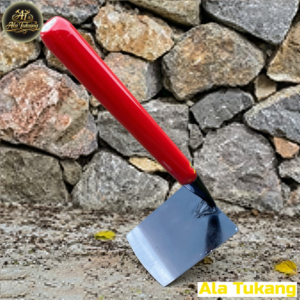 Cangkul Taman Mini Praktis - Pacul Rumput Kecil Untuk Tanaman Hias & Bunga Warna Merah