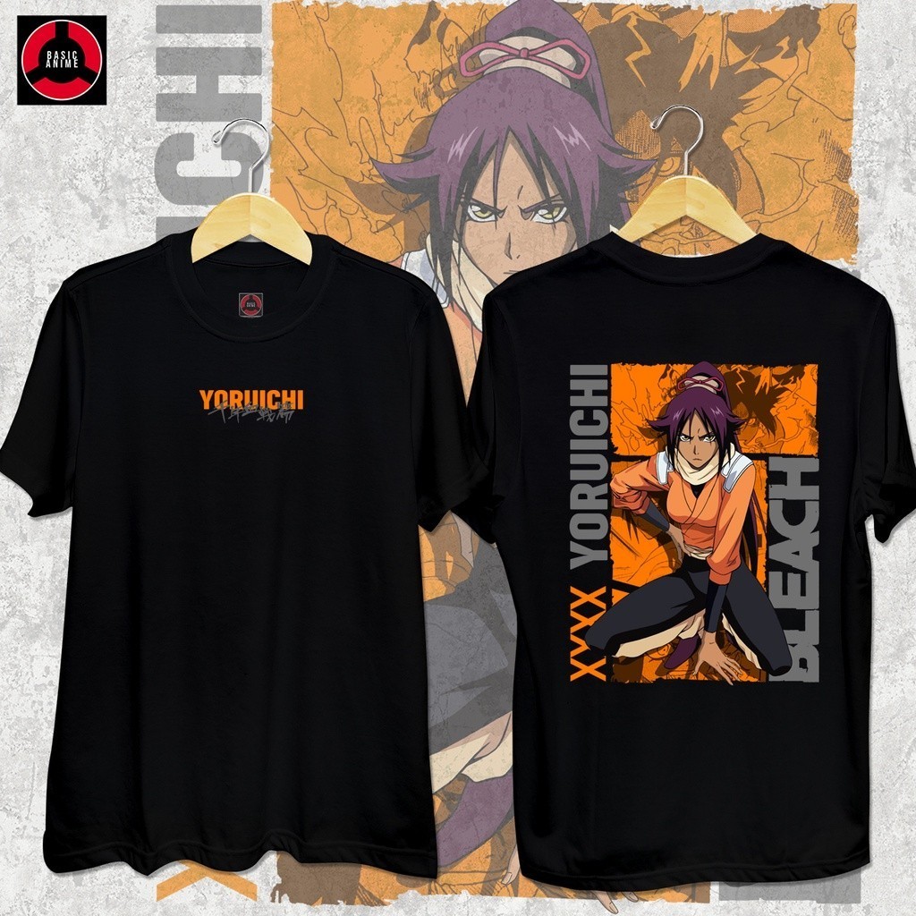 PROMO BAYAR DI TEMPAT Bleach - Yoruichi Shihouin Anime Shirt Kaos Uniseks - merchandise