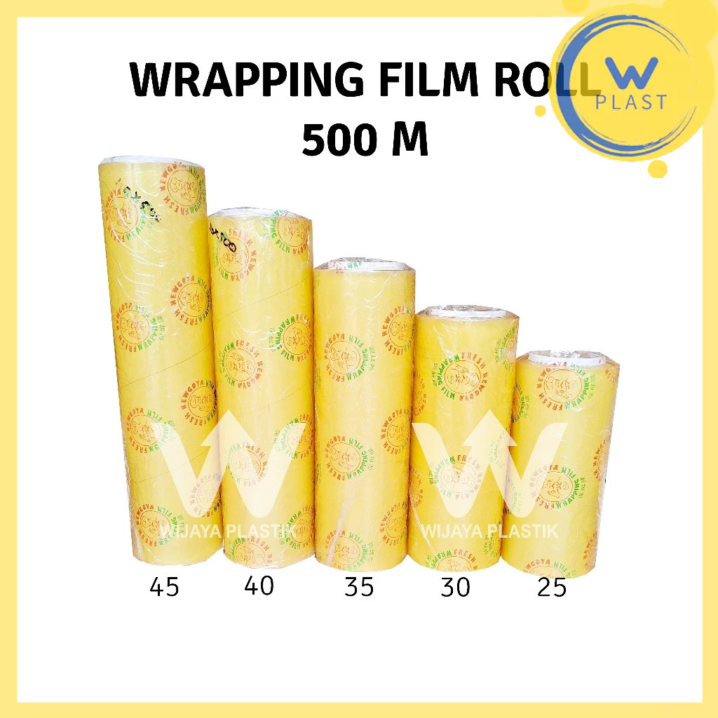 Wrapping Film Roll ( 25 30 35 40 45 50 60 x 500 Meter ) @Roll | wrap uk sedang besar jumbo food grad