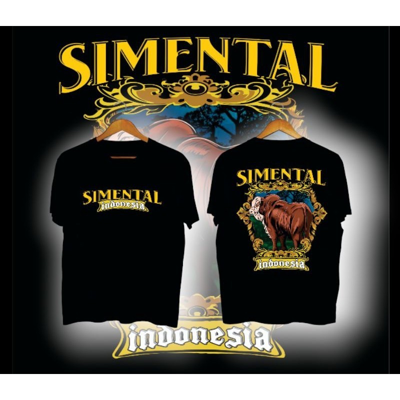 Kaos Simental Indonesia Kaos Peternak Sapi Tukang Ngarit Bahan  Pria Wanita