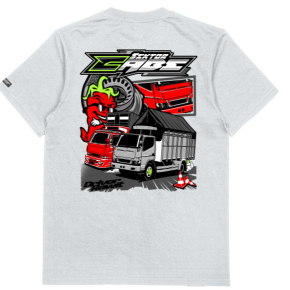 KAOS TRUK SEKTOR CABE DRIVER RAWIT | KAOS TRUK CABE TERBARU BAHAN KATUN COMBED TEBAL DAN HALUS
