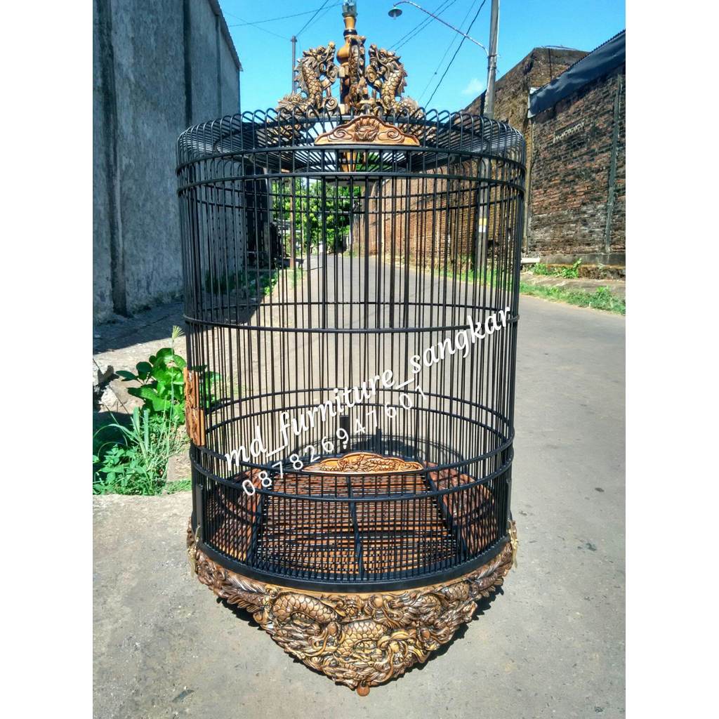 sangkar murai batu, sangkar murai ukir, sangkar murai ukir naga, sangkar murai no 2