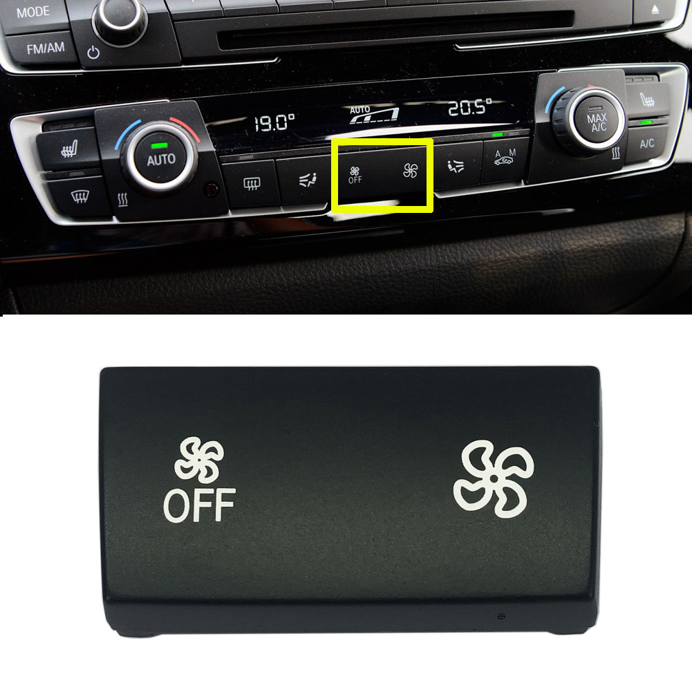 Automatic Air Contioning Heater Climate Control Panel Fan Speed Button Cover for BMW 1 2 3 4 Series 