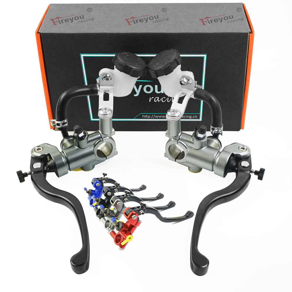 Tuas Rem Kopling 17.5RCS untuk Sepeda Motor, Pompa Master Silinder, Pemasangan Radial, Hidrolik DOT 