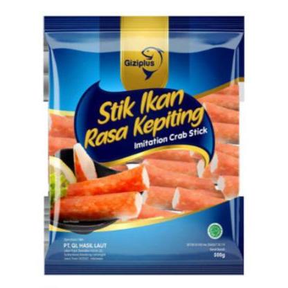 AIM GIZIPLUS STIK IKAN RASA KEPITING CRAB STICK FROZEN