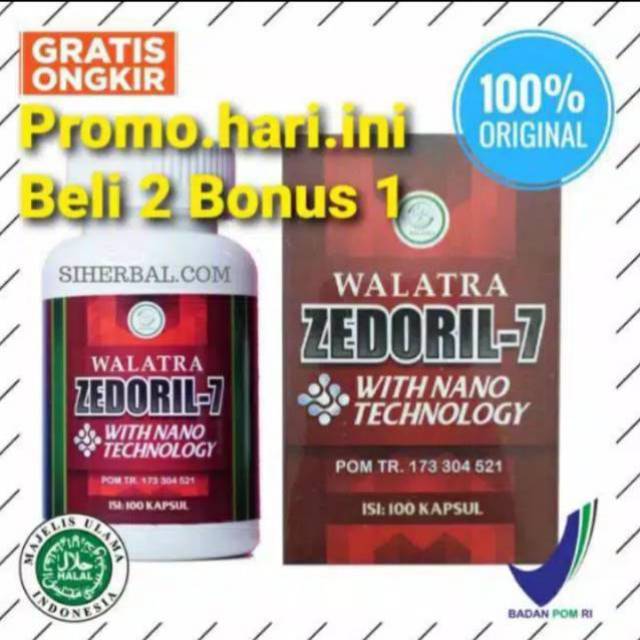 Zedoril 7 Walatra - ORIGINAL asli kapsul zedoril7