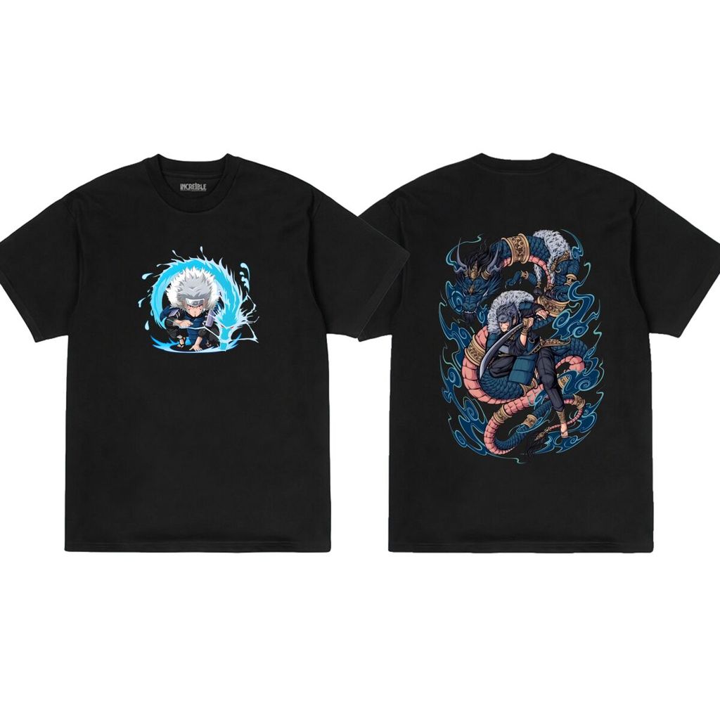 Kaos Bergaya Naruto Tobirama Senju DTF Second Hokage Nyaman Baju Distro Desain 100% Orisinal Cotton 