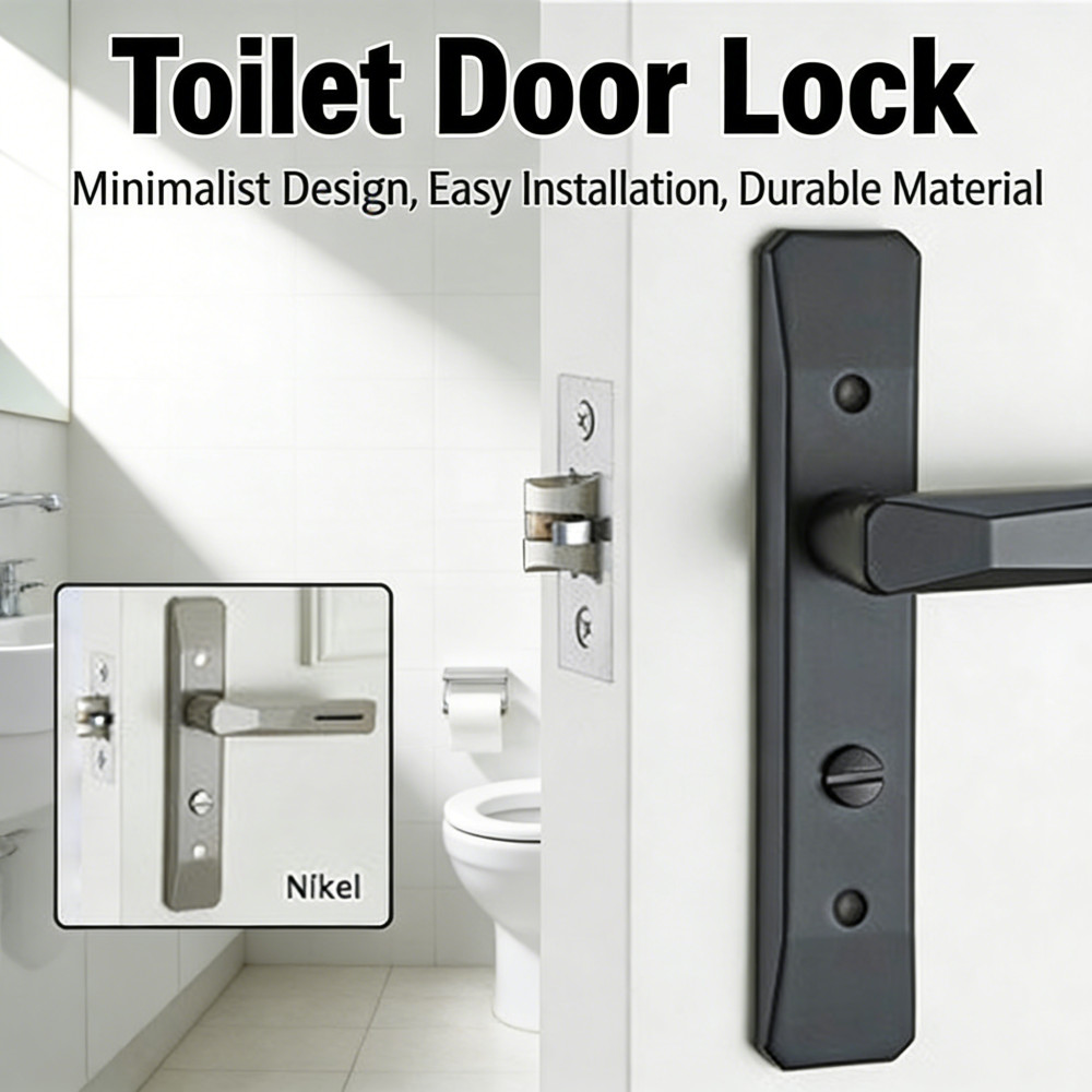 Gagang toilet kunci kamar pintu kunci toilet door minimalis Kamar Mandi Pintu