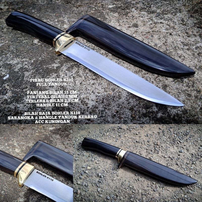 Pisau Dapur Bohler k110 Fulltanduk / Fillet Sashimi