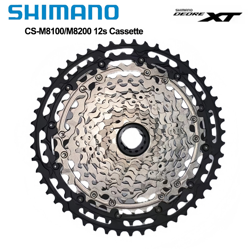 Shimano DEORE XT CS-M8100 M8200 Cassette 9-45T/10-45T/10-51T 12Speed For Mountain Bike Bicycle Part 