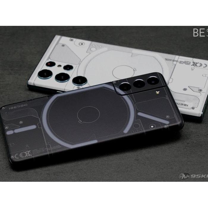 9skin custom design like nothing phone 1 Ninething skin all type HP - Apple, White Matte