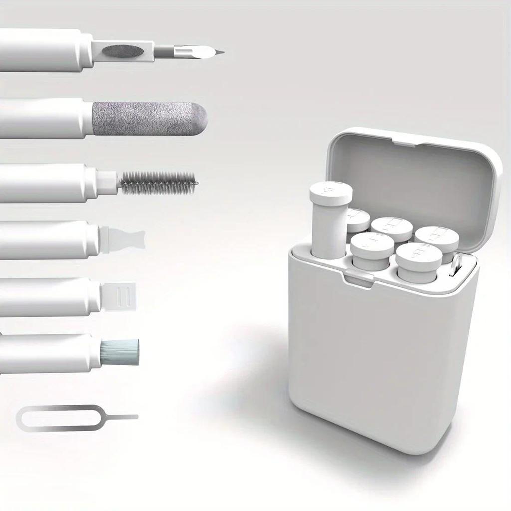 Portable Design Multi-Device Cleaning Kit for AirPods, Phones, Cameras & Computers - Includes Cable 