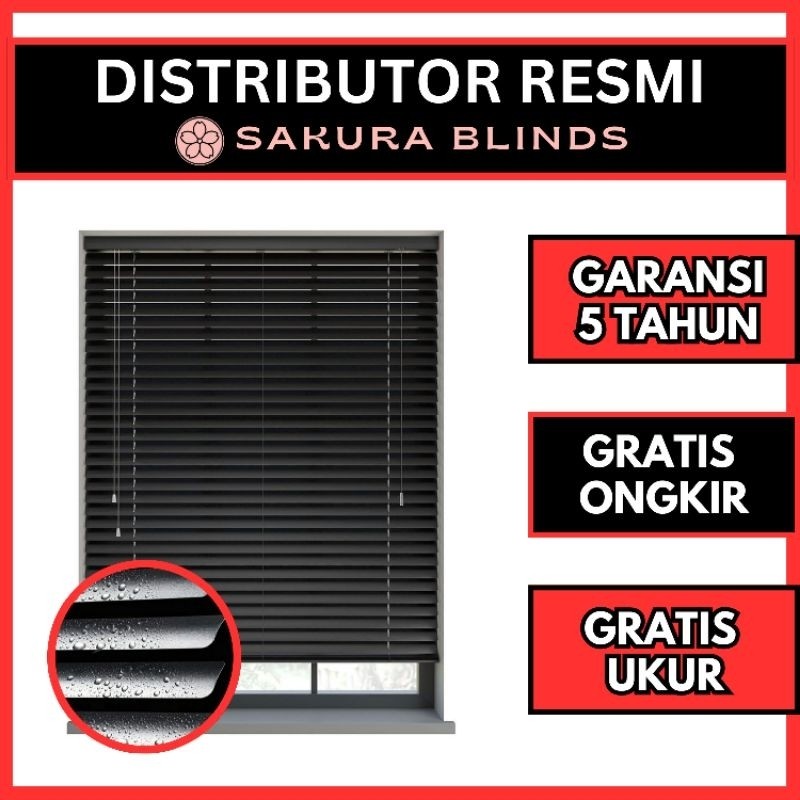 Krey Horizontal Venetian Blinds Aluminium Custom - Krey Aluminium Custom - Krey Gulung - Tirai Gulun