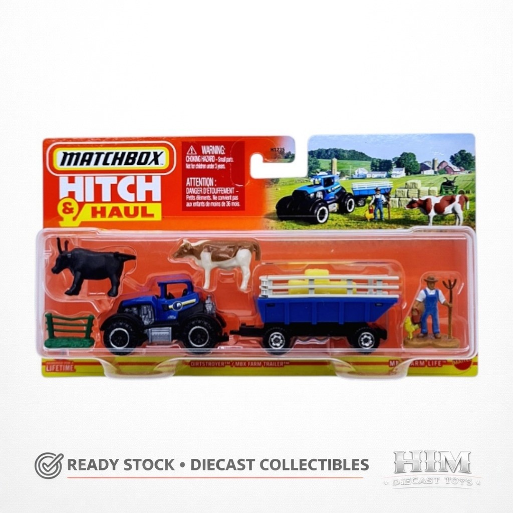 Matchbox Hitch & Haul Dirtstroyer MBX Farm Trailer - 938H
