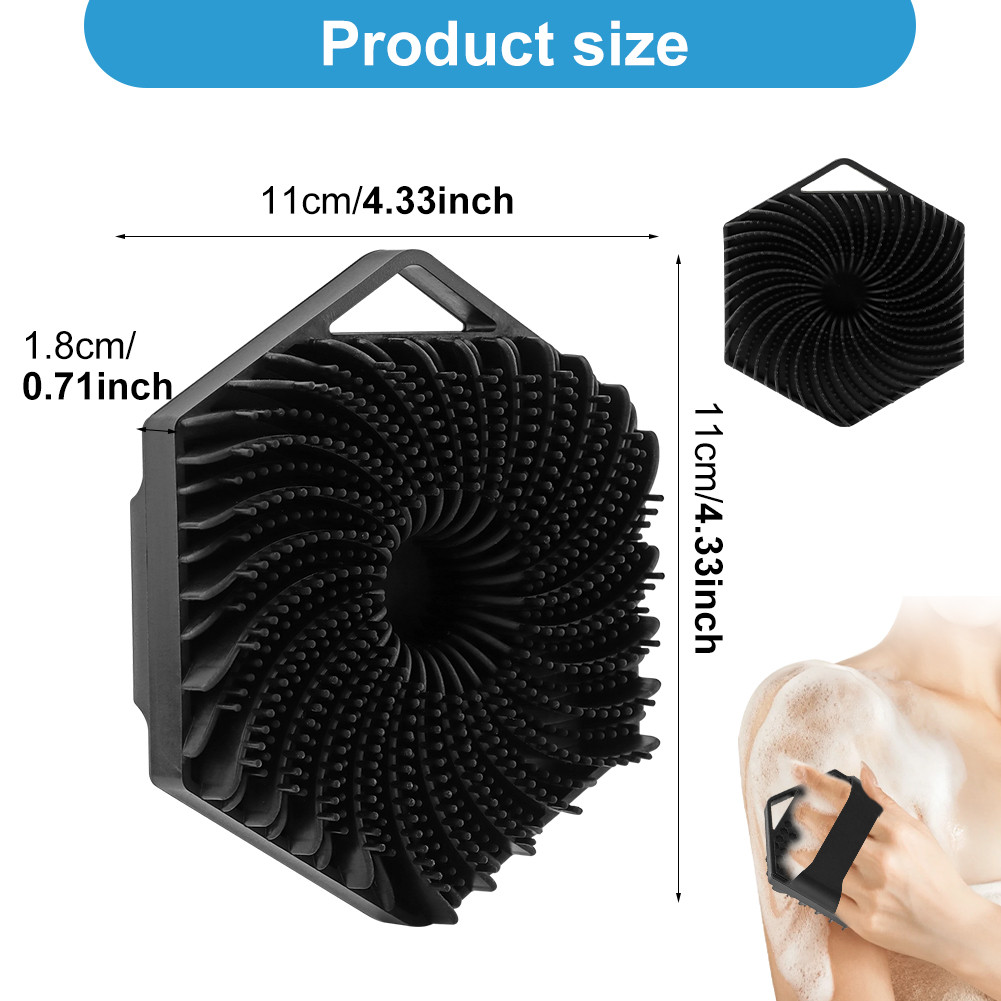 Pembersih Badan Silikon Lembut Eksfoliasi Kulit Pijat Menenangkan untuk Pria dan Wanita - Pilihan Wa