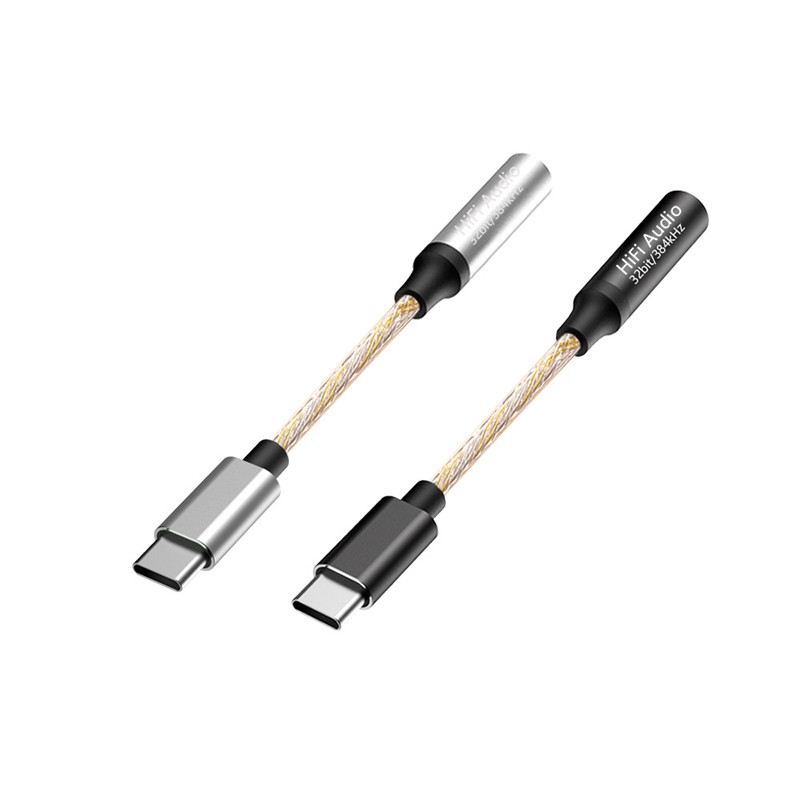 CX31993 HIFI DAC Earphone Amp USB Type C to 35mm Headphone Jack Auo adapter gital Decoder for MacBoo